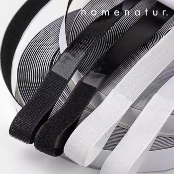 Extra hrubá samolepiaci suchý zips - 30 mm x 3 m biela - Samolepiace suchý zips - Suchý zips na šitie -