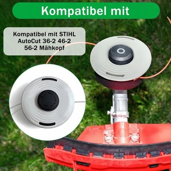 2 náhradné podstavce žacích hláv, súčasť príslušenstva pre krovinorez/vyžínač 4003 713 9701,