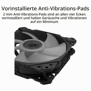 Ventilátor pre skriňu ASUS TUF Gaming TF120 ARGB, biela edícia - balenie po kusoch TUF TF120, 1 balenie,