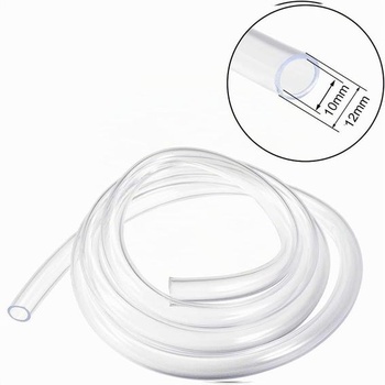 Hadice Yesallwas z PVC, vnitřní průměr 10 mm x vnější průměr 12 mm, 2 m, průhledná, průhledná,