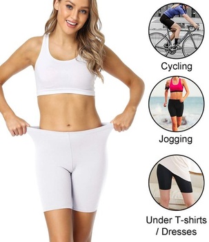 Dámské cyklistické kraťasy wirarpa, bavlněné boxerky, XXL, černá/šedá/béžová/bílá