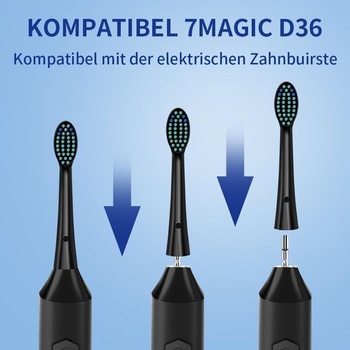 Náhradná hlavica kefky pre elektrickú zubnú kefku 7MAGIC, kompatibilná so sonickou zubnou