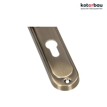 Dverná kľučka KOTARBAU 72 mm PZ Dverná kľučka Patinované kovanie Sada dverných kľučiek Dlhá doska Sada