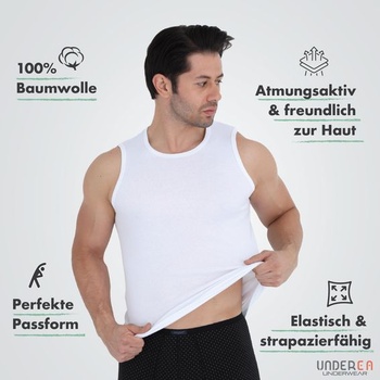 Pánske tielko 3 ks, 100% bavlnené tielko, priedušné tričká Muscle a tričká bez rukávov s okrúhlym