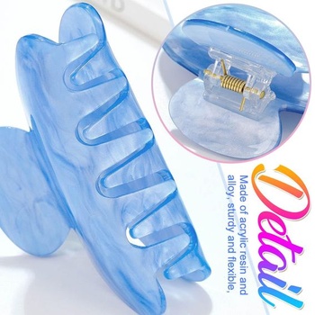 Akrylové sponky do vlasů Reaky, růžové, roztomilé sponky do vlasů, sponka do vlasů střední