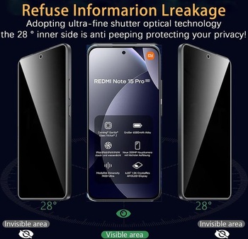 Ochranná fólia na displej pre Xiaomi Redmi Note 15 Pre 5G z tvrdeného skla [2 kusy]