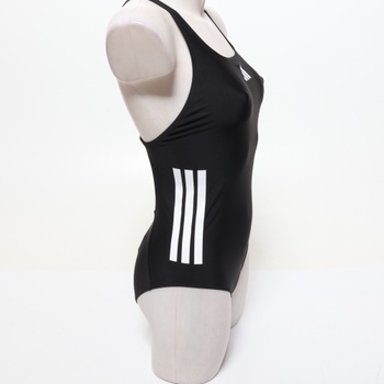 Dámske plavky Adidas 3 Stripes C-Back veľkosti 38, čierne / biele