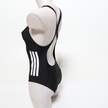 Dámske plavky Adidas 3 Stripes C-Back veľkosti 38, čierne / biele