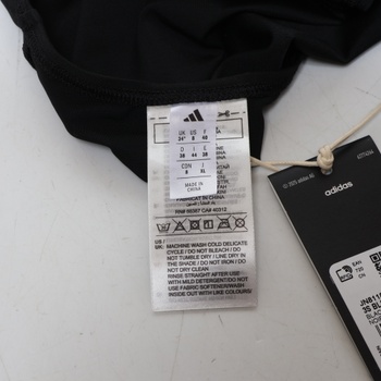 Dámske plavky Adidas 3 Stripes C-Back veľkosti 38, čierne / biele