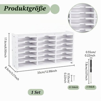 Držiak na atramentové vankúšiky UNICRAFTALE, Organizér na zásobník na atramentové vankúšiky, Úložný