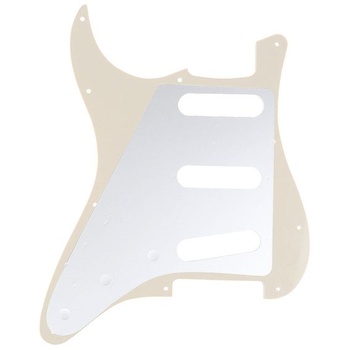 Musiclily Pro 11 Holes SSS Vintage 62 Pickguard 3-vrstvový krémový 3-vrstvový pickguard, krémová farba.