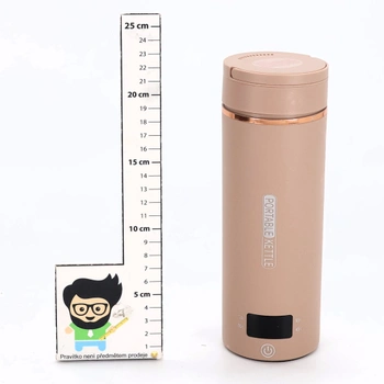 Malá elektrická cestovní konvice 500 ml, přenosná mini konvice pro rychlé vaření vody, nerezová