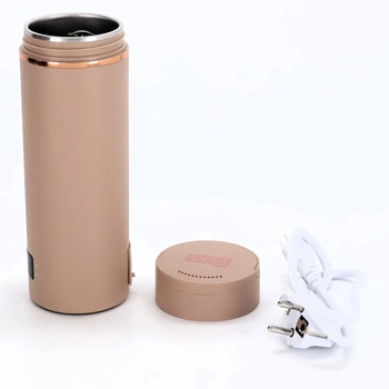 Malá elektrická cestovní konvice 500 ml, přenosná mini konvice pro rychlé vaření vody, nerezová