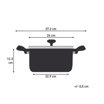 Tefal Hrniec z hliníka odolného proti kameni, s nepriľnavým povrchom, 24 cm, vystužený titánovými