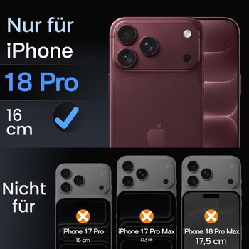 Ochranný kryt displeje + kryt fotoaparátu JETech pro iPhone 18 Pro, balení 2+2 kusů