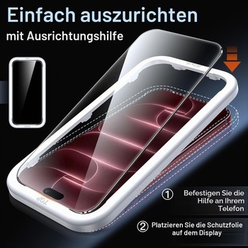 Ochranný kryt displeje + kryt fotoaparátu JETech pro iPhone 18 Pro, balení 2+2 kusů
