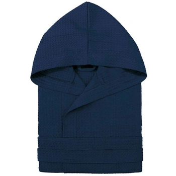 Župan Nada Home Unisex vaflový, modrý L–XL