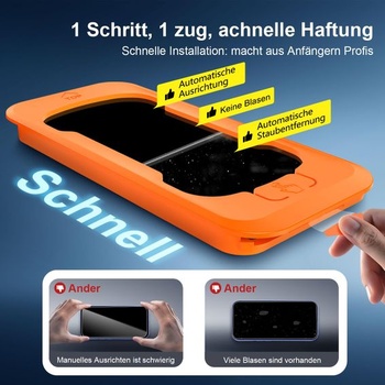 Ochranná fólia na displej NEW'C pre iPhone 16, iPhone 15, tvrdené sklo s inštalačnou pomôckou,