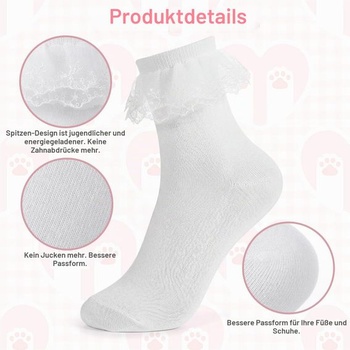 2 páry volánik pre ženy, pohodlné ponožky s volánikmi, bavlnené ponožky s volánikmi, krásne ponožky pre