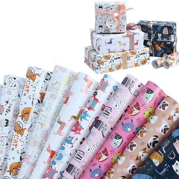 Sada 9 darčekových baliacich papierov Dantolo k narodeninám (70 cm x 50 cm) Darčekový baliaci papier Zoo