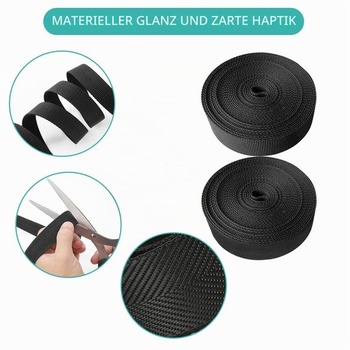10 metrov popruhu o šírke 25 mm pre spony s patentným uzáverom 25 mm, 2 kusy polypropylénového
