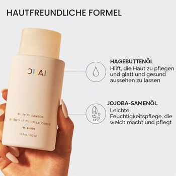 OUAI Čistiaci gél na telo, cestovné balenie St. Barts - Penivý sprchový gél s jojobovým olejom a