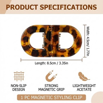 Magnetické sponky do vlasov, vlásenky, vlasové doplnky, pevné, protišmykové, design 2 v 1, bezšvové,