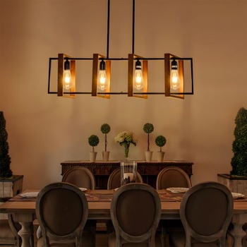 LED žiarovky Comely s vláknom ST64 6× E27 4W (3,1W) jantárovo teplá biela 3000K, vintage design, do