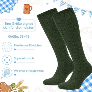 Tradičné bavorské ponožky, pánske tradičné bavorské ponožky pre pánsky outfit na Oktoberfest