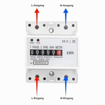 4fázový elektromer, kalibrovaný trojfázový elektromer, elektromer na DIN lištu kWh, podružný