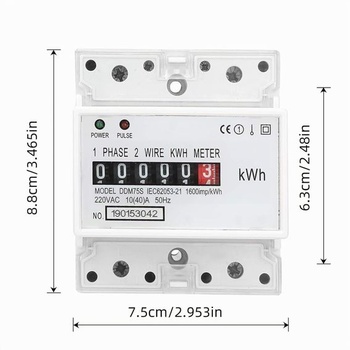 4fázový elektromer, kalibrovaný trojfázový elektromer, elektromer na DIN lištu kWh, podružný