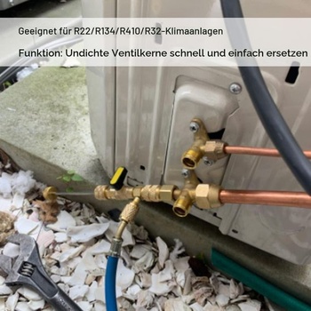 Aramox R32 ventil, odstraňovač jádra ventilu klimatizace, univerzální opravný nástroj pro