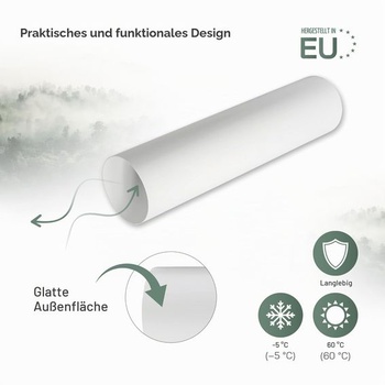 Kulaté větrací potrubí Vent Systems Ø125 mm – délka 0,5 m – pro připojení potrubí, potrubí pro