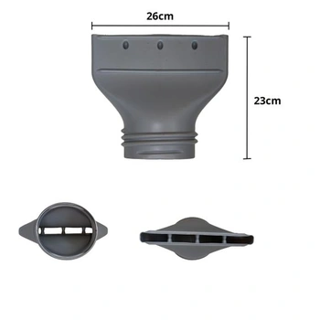 Adaptér pro plochou výfukovou hadici do oken, 130/150 mm, pro mobilní klimatizace