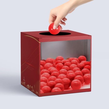 50 ks tombolových gulí, lotériových gulí 3cm gule na naplnenie červených gulí