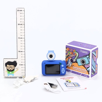 Digitálny fotoaparát ARNSSIEN pre chlapcov/dievčatá vo veku 3–12 rokov s otočným objektívom o 180°, 2,4