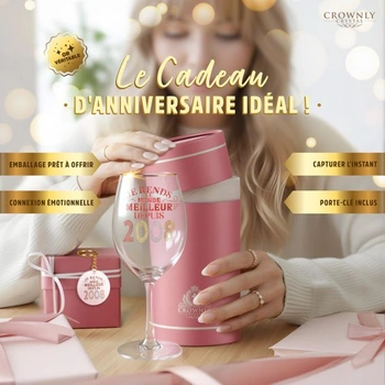 CROWNLY CRYSTAL 2008 Darček k 18 rokom pre dievčatá, Poháre na víno, Personalizované, Dekorácie,