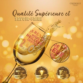 CROWNLY CRYSTAL 2008 Darček k 18 rokom pre dievčatá, Poháre na víno, Personalizované, Dekorácie,