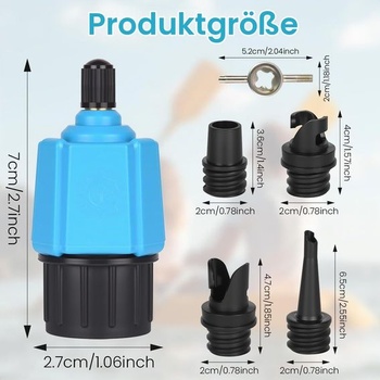 Adaptér OFFCUP pre SUP pumpu, nafukovací SUP adaptér pre kompresorový ventil, prevodník vzduchového