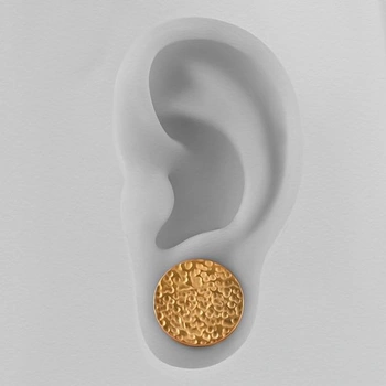 Piercing ucha Vankula, 1 pár, rozšířené ušní tunely, nerezová ocel pro muže a ženy, 6mm (2G), zlaté