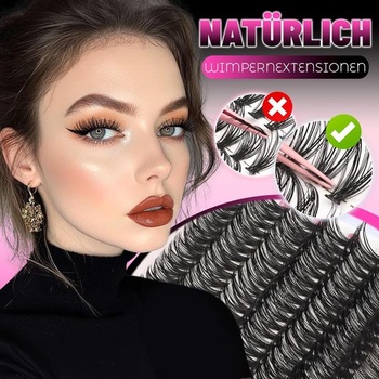 Veleasha Lash Clusters DIY predĺženie rias 30D+40D jednotlivé riasy 266 kusov 9-16 mm zmiešané tenké