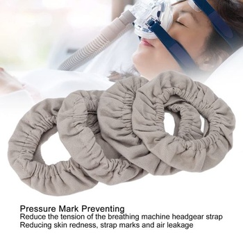 Balenie 4 kusov CPAP krytov na tvár, opakovane použiteľných, univerzálnych, mäkkých, pre nos, jedna