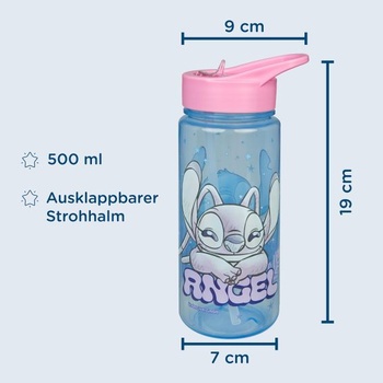 Darčeková sada detského riadu Scooli - Stitch - Sada sa skladá z krabičky na desiatu a fľaše na vodu