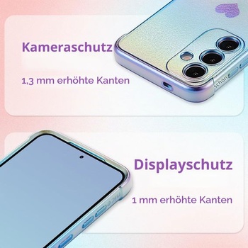 Puzdro ZTOFERA kompatibilné s Samsung Galaxy S24 FE, luxusný fluorescenčný iridescentný matný