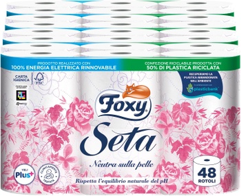 48 roliek toaletného papiera Foxy