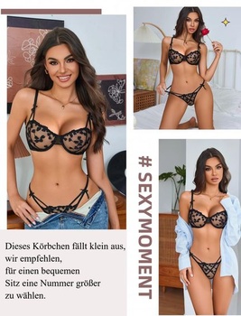 Dámska súprava spodnej bielizne Avidlove, sexy sieťovaná, 2dielna s kosticami, podprsenka a nohavičky,