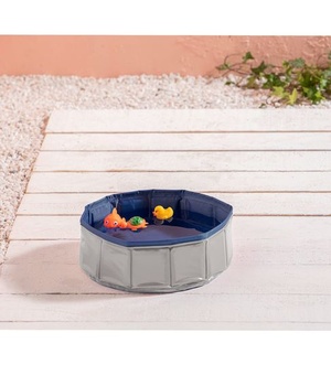 Dehner Favorites Vodní hry pro kočky, Ø 30 cm, výška 10 cm, plast, šedá/modrá