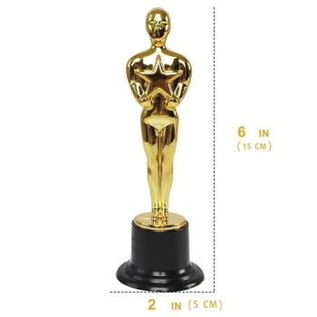 24dielna sada detských trofejí, plastových trofejí, sošiek, futbalových trofejí s výškou 15 cm,
