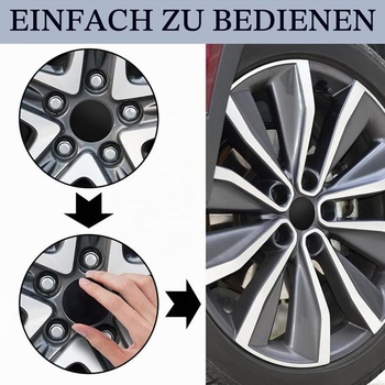 Sada 4 krytů kol GIONAR, 58 mm, kryty kol, středové kryty pro BMW a Mercedes, kryty ráfků, kryty
