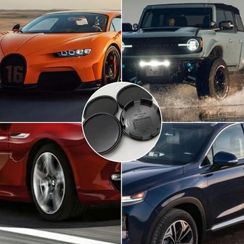 Sada 4 krytů kol GIONAR, 58 mm, kryty kol, středové kryty pro BMW a Mercedes, kryty ráfků, kryty